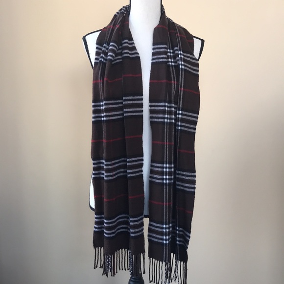 Cashmere Plaid Scarf - Picture 5 of 8